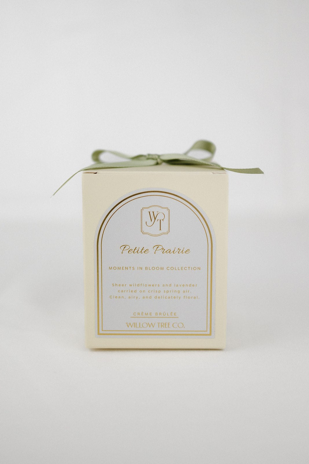 Product packaging with a label on a white background