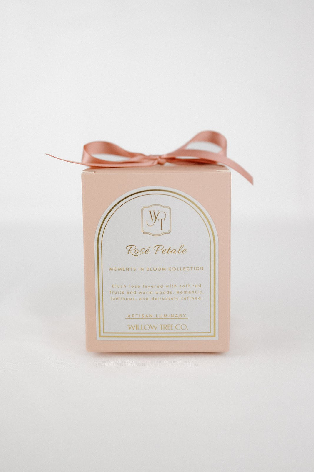 Gift box with a pink ribbon on a white background