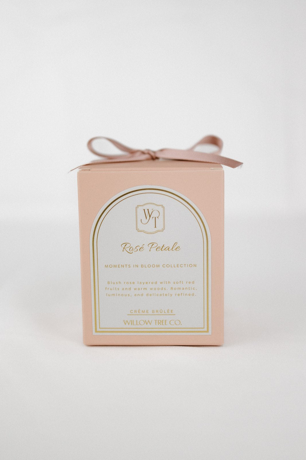 Pink gift box with a bow and 'Willow Tree Co' branding on a white background